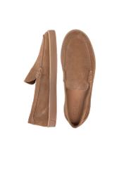 Skórzane mokasyny męskie w kolorze brązowym BUTYM-0499-87(W25)-06