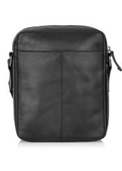 Black leather men's messenger bag TORMS-0442-99(Z24)-04