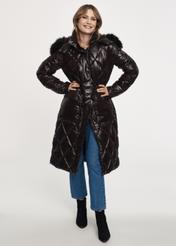 Czarna kurtka damska pikowana KURDT-0481-99(Z23)