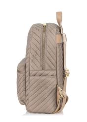 Beżowy plecak damski z pikowaniem TOREN-0244-81(W23)