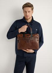 Brązowa skórzana torba męska TORMS-0488-1H(W26)