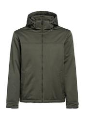 Kurtka męska w kolorze khaki KURMT-0386-54(Z25) - widok produktu z przodu na białym tle. 