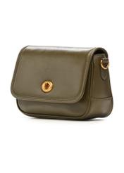 Mała torebka damska khaki TOREC-1249-8D(Z26), widok produktu skosem na jasnym tle.