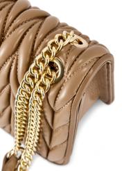 Beżowa torebka damska z łańcuszkiem TOREC-1102-24(Z25)