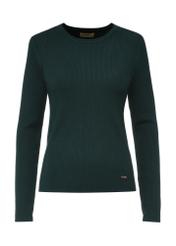 Prążkowany longsleeve damski LSLDT-0028-55(Z24)-04