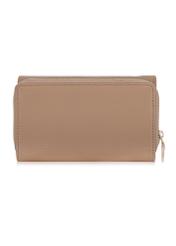 Duży beżowy skórzany portfel damski PORES-0801A-81(W23)-04