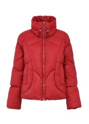 Red winter short women's jacket KURDT-0538-42(Z24)