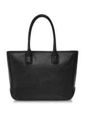 Black leather shopper bag TORES-1067-99(Z24)-04