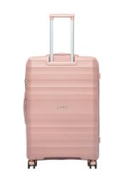 Duża walizka na kółkach WALPP-0024-5B-28(W26), widok produktu od tyłu na białym tle.