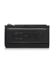 Large black women's wallet with logo POREC-0343-99(Z24)-01