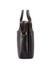 Skórzana torba męska w kolorze brązowym TORMS-0504-1I(W26), widok produktu z boku na białym tle.