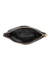 Black women's bag with zippers TOREC-0847A-99(Z24)