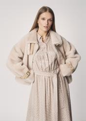 Women's oversize wool fur coat FUTDW-0002-81(Z21)-02