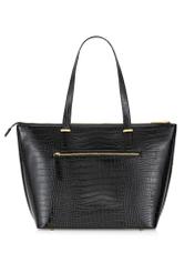 Elegancka torebka shopper damska TOREC-0953A-97(Z25), widok produktu z tyłu na białym tle.