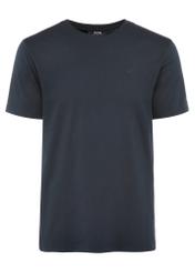 Granatowy bawełniany T-shirt męski TSHMT-0120-69(Z25)