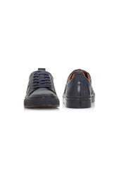Granatowe skórzane sneakersy męskie BUTYM-0430-69(W24)