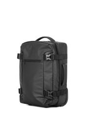 Walizka mała na kółkach WALNY-0047-99-19(W26) - widok produktu po skosie, na białym tle.