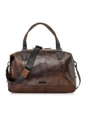 Brown leather large men's bag TORMS-0103B-79(Z24)-01