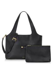 Women's leather shopper bag TORES-1027-99(Z24)-02