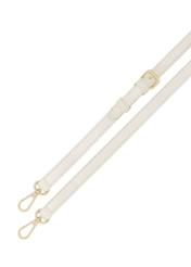 Kremowa torebka damska z imitacji skóry TOREC-1081-0B(W26) - widok produktu z góty, na białym tle. 