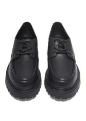 Czarne skórzane buty damskie BUTYD-1310-99(Z26), widok produktu z przodu na białym tle.