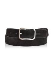 Black leather women's belt PASDS-0317-98(Z24)