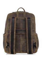 Skórzany plecak męski khaki TORMS-0300-51(W23)