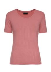 T-shirt różowy damski basic TSHDT-0114-32(Z24)-01