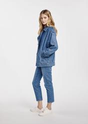 Jeansowa kurtka damska oversize KURDT-0568-69(W25)-06