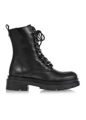 Black leather lace-up ankle boots BUTYD-1084-99(Z24)-03