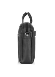 Black leather men's bag TORMS-0250-99(Z23)-02