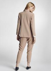 Eleganckie beżowe spodnie damskie SPODT-0062-82(Z21)