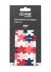 Identyfikator do bagażu AW-012-0001-15(W25), widok produktu z przodu na białym tle.