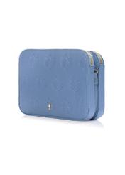 Niebieska torebka damska z tłoczeniem TOREC-0205B-61(W23)