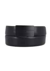 Czarny skórzany pasek męski PASMS-0291-99(Z26)