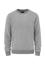 Szary bawełniany sweter męski SWEMT-0142-91(W24)