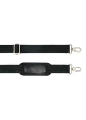 Skórzana teczka męska TORMS-0478-99(Z25), zbliżenie na odpinany pasek produktu, widok na białym tle.