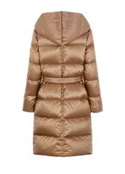 Women's beige winter jacket KURDT-0332-82(Z21)-07