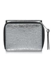 Silver small leather women's wallet PORES-0934-95(Z24)-05