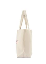 Bawełniana beżowa torebka shopper TOREN-0334-0P(W26)