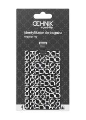 Identyfikator do bagażu AW-012-0006-98(W25), widok produktu z przodu na białym tle.