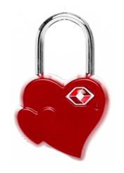 Kłódka do bagażu AW-015-0006-4B(W26), widok produktu z tyłu na białym tle.