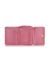 Small pink leather women's wallet PORES-0802E-31(Z24)-8