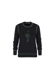 Women's sweatshirt with green elements BLZDT-0010-99(Z19)-01