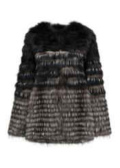 Black natural women's fur coat FUTDF-0109-4164(Z24) pic. 6