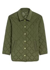 Kurtka damska z kołnierzem w kolorze khaki KURDT-0596-55(Z25)