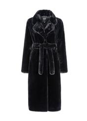 Women's artificial fur with belt FUTDP-0002-99(Z23)-04