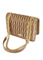 Beżowa torebka damska z łańcuszkiem TOREC-1102-24(Z25)