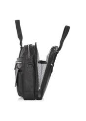 Black leather men's bag TORMS-0047N-99(Z24)-04