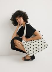 Bawełniana torba w grochy TOREN-0289-0P(W26)